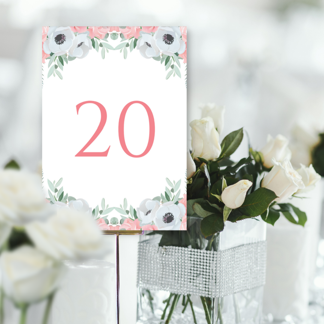 Picture of Grace Table Names & Numbers (Portrait)