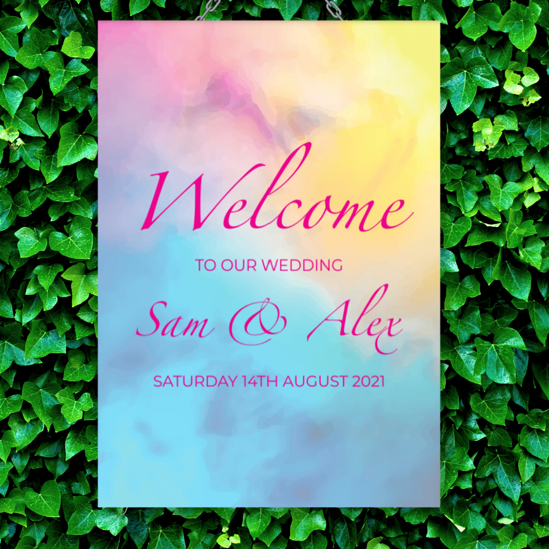 Picture of Skylar A1 Welcome Sign