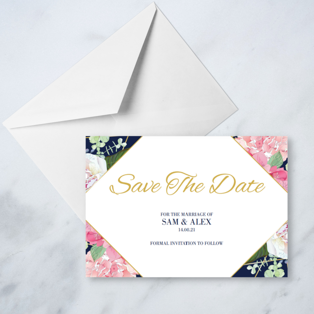 Picture of Emma Save the Date in Navy