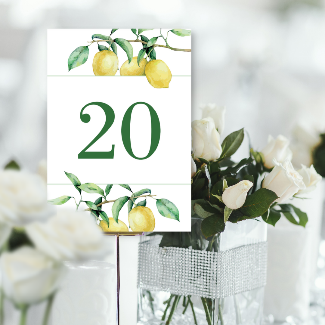 Picture of Amelia Table Names & Numbers (Portrait)