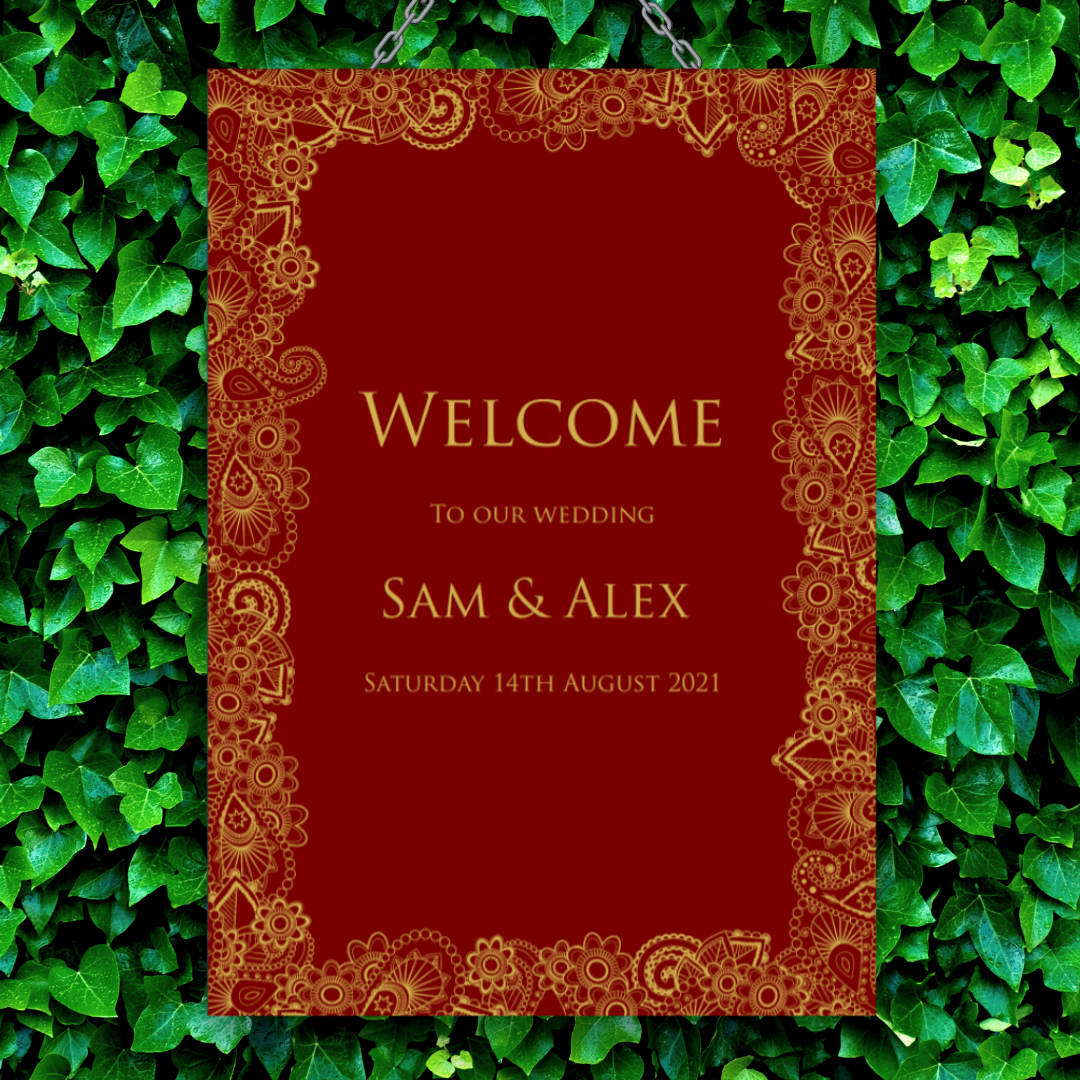 Picture of Scarlett A1 Welcome Sign